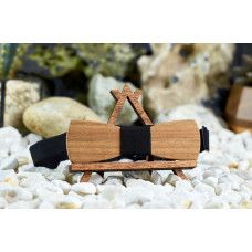 Краватка метелик Класик слим з горіха на шию під сорочки чоловічі