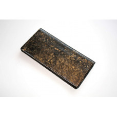 Гаманець з натуральної шкіри з тисненням на кнопці                                                                                                                                                                                                  