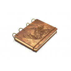 Блокнот Колібрі з фанери 60 аркушів, формат А6