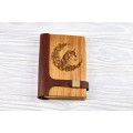 Блокнот з натурального дерева в поєднанні зі шкірою "Єдиноріг"