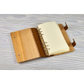 Блокнот з натурального дерева в поєднанні зі шкірою "Пірат"