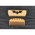 Гребінь з натурального дерева міні "Batman" в холдері для бороди та волосся